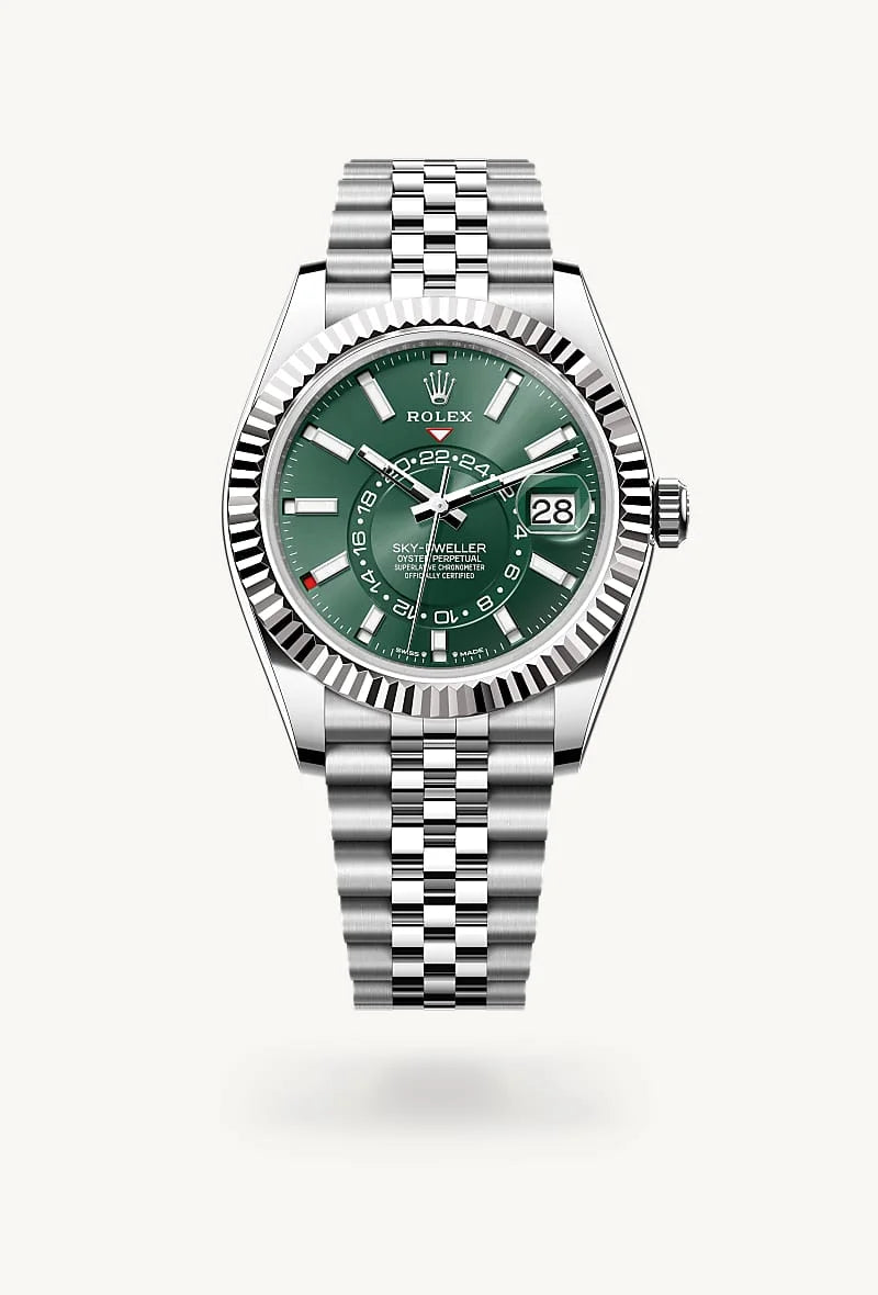 Rolex Sky-Dweller in White Rolesor - combination of Oystersteel and white gold, M336934-0002 - Walters & Hogsett
