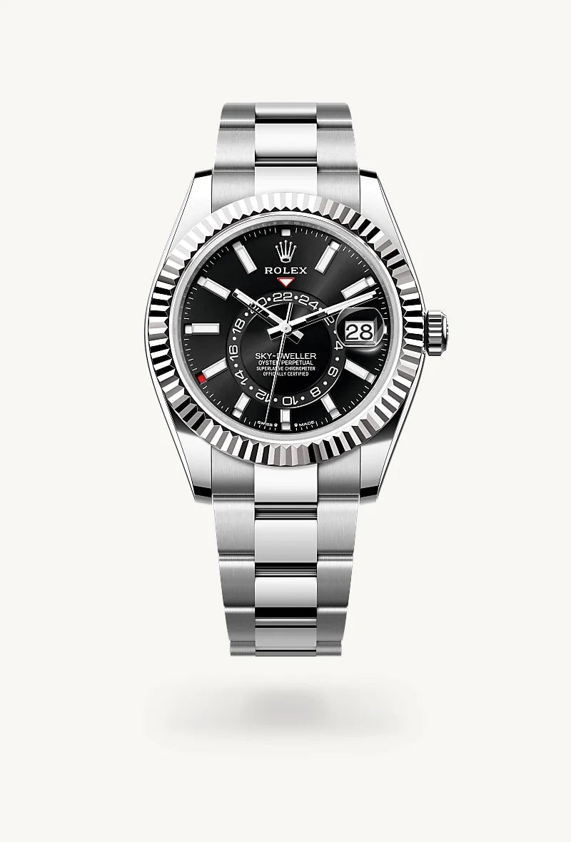 Rolex Sky-Dweller in White Rolesor - combination of Oystersteel and white gold, M336934-0007 - Walters & Hogsett