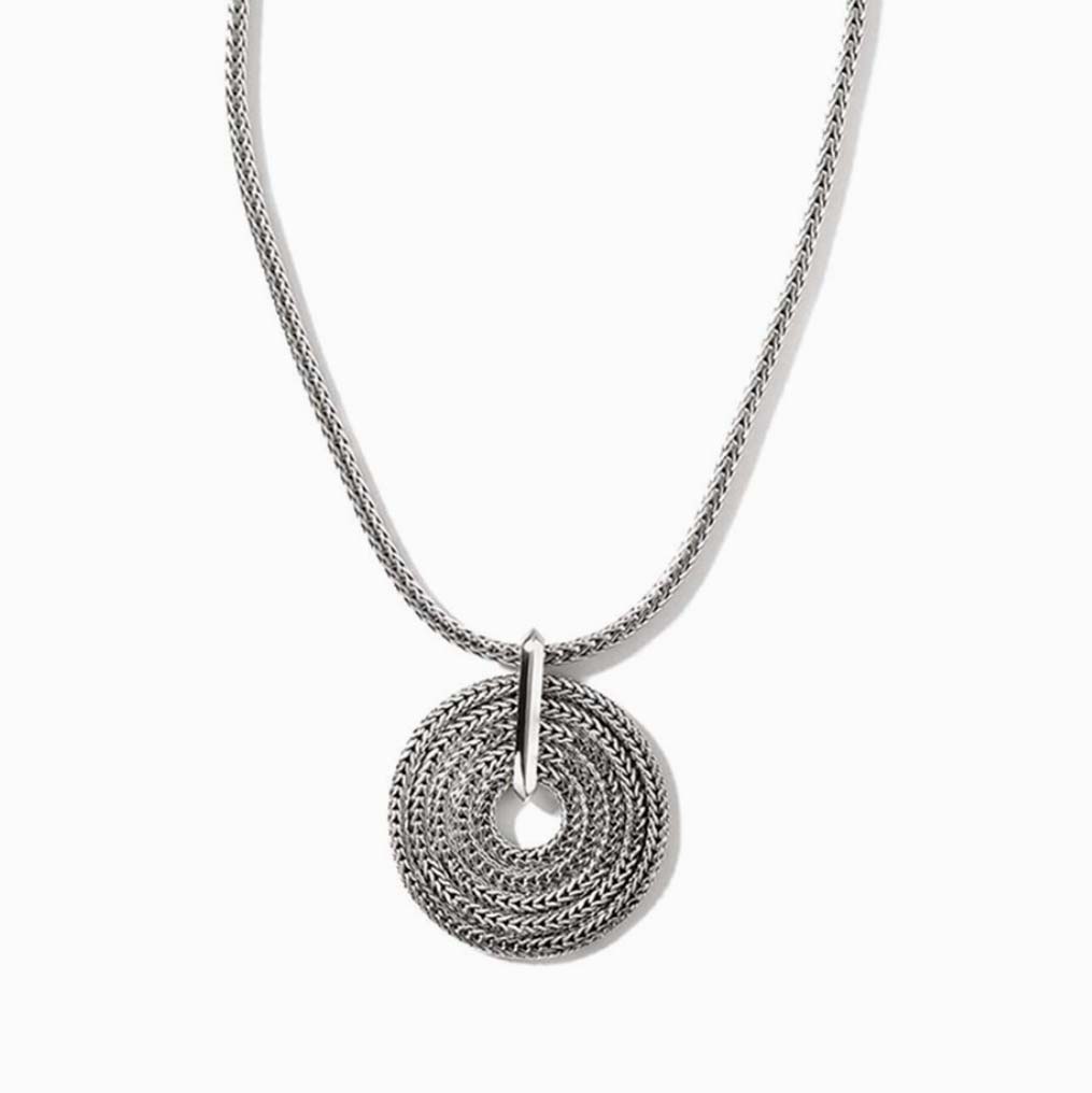 Round Chain Pendant Necklace