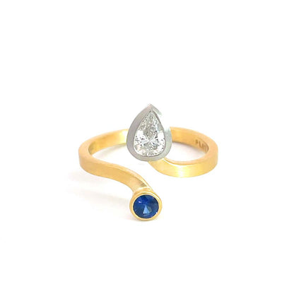 Sapphire and Diamond Ring
