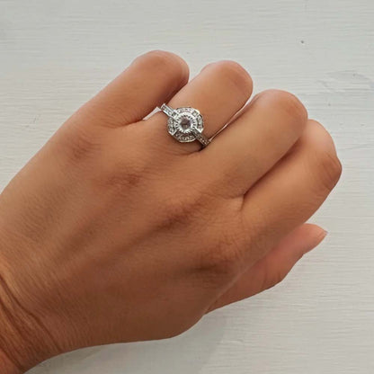 Rose Cut Diamond Gold Ring