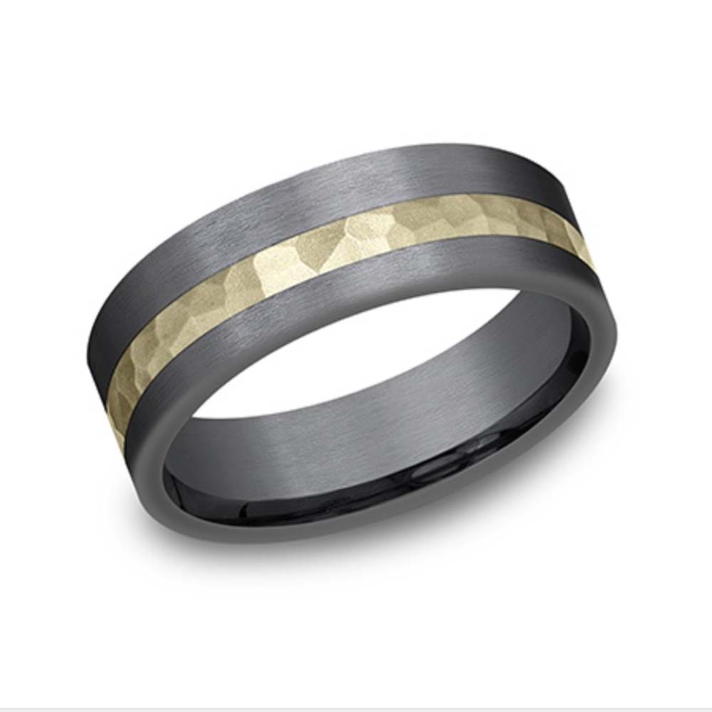 Benchmark Tantalum and Yellow Gold Band