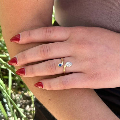 Sapphire and Diamond Ring