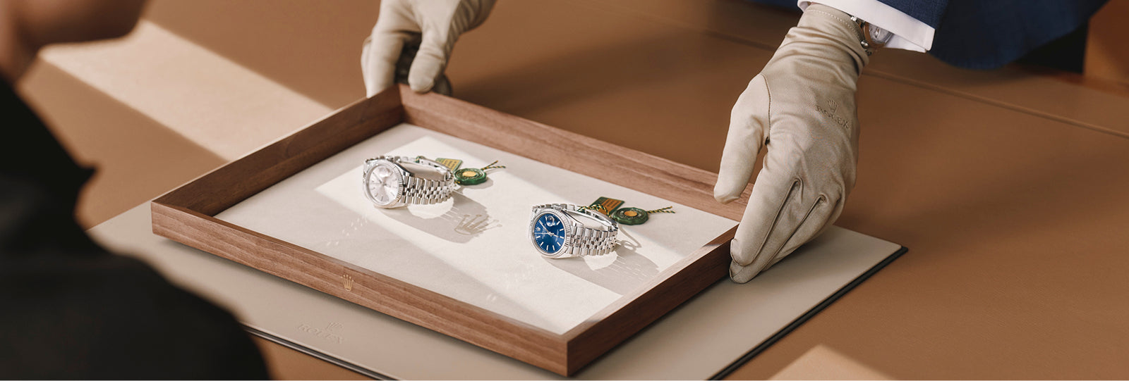 Rolex Rolex ‘Crown’ cufflinks Everose gold A1015 in , A1015 - Walters & Hogsett