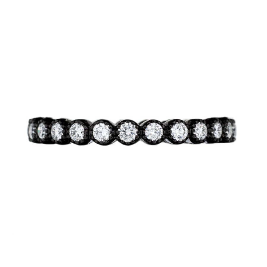 Rhodium Diamond Band