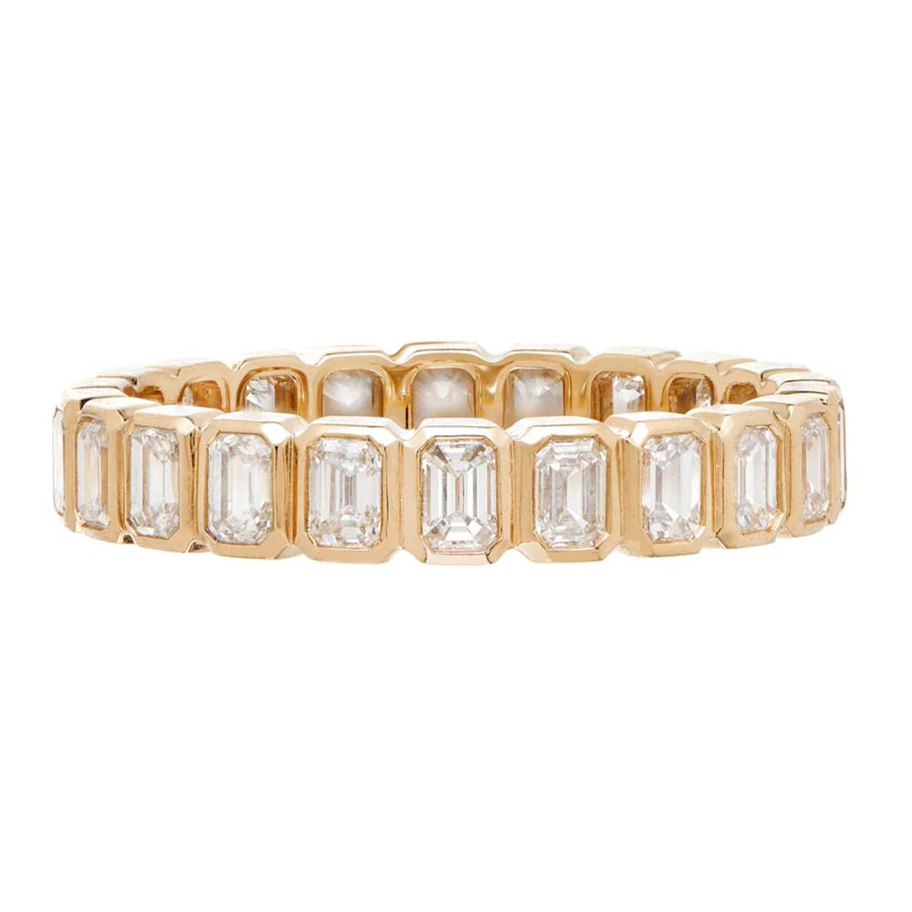 Diamond Yellow Gold Band