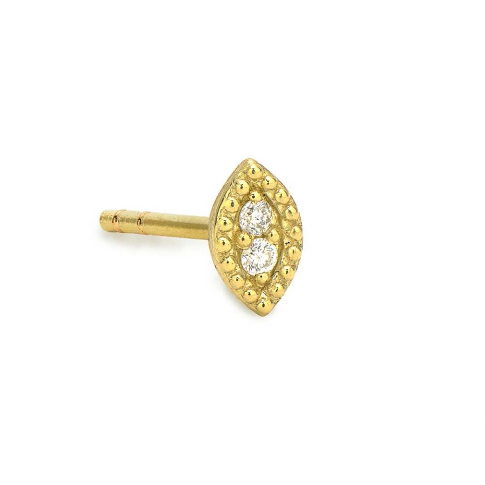 Marquis Diamond Stud Earring