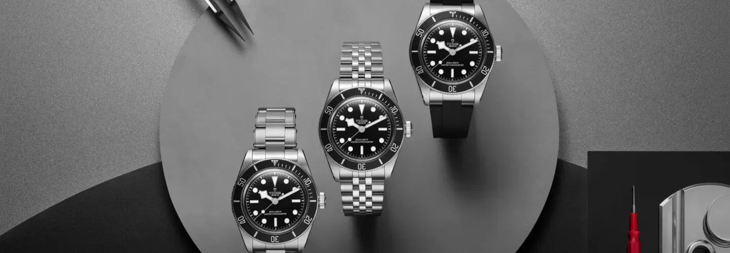 TUDOR Black Bay watches at WALTERS & HOGSETT Jewelers in Boulder, CO