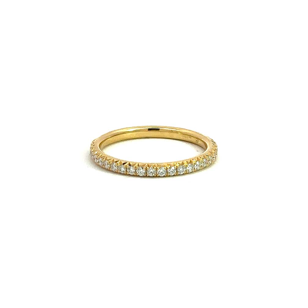  Vela French Cut Pavé diamond band 