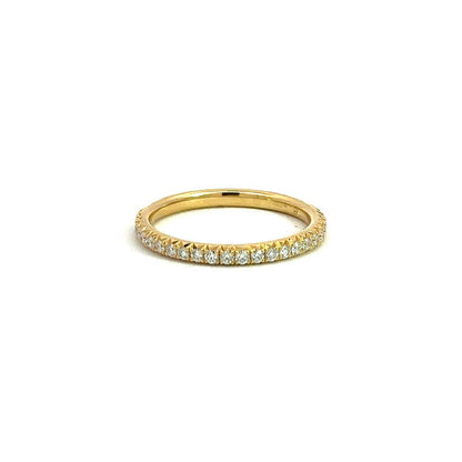  Vela French Cut Pavé diamond band 