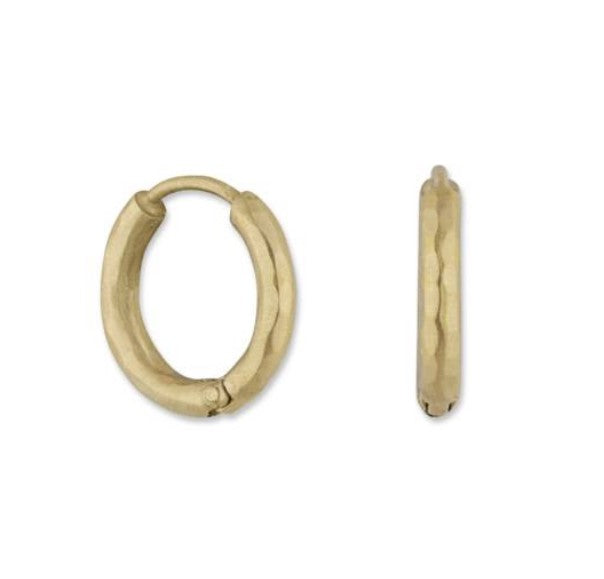 Yellow Gold Hoops 