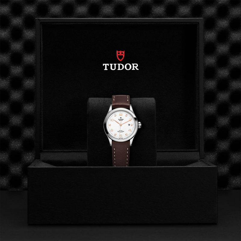 tudor, watch strap, brown leather